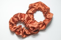 SILK SCRUTCHIES copper 